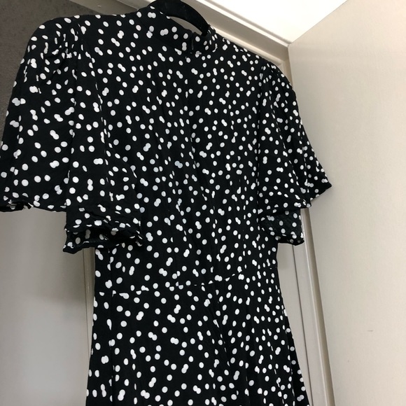 Zara high neck polka dot dress - Picture 2 of 3